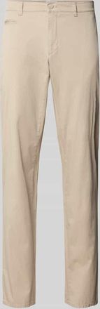 Brax Brax Fein strukturierte Slim Fit Hose Modell Fabio in Beige, Gr&ouml;&szlig;e 31/32