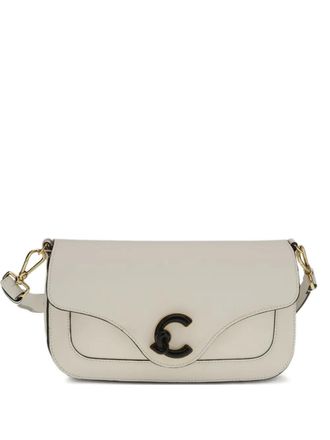 Coccinelle C-Me schoudertas met logoplakkaat - Beige