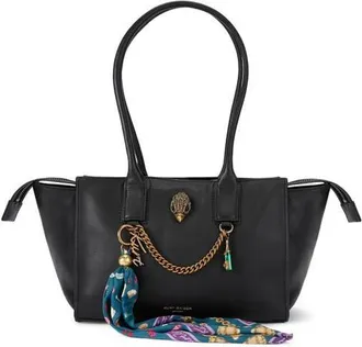 Kurt Geiger Small Sloane Leather Shopper Bag in Black at Nordstrom