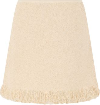 Elisabetta Franchi Womens Skirt Cream Cotton