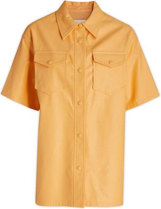 Stand Studio Norea Shirt - Dames - Overhemden - Geel - XS - Polyester - Overhemden