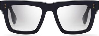 Dita Eyewear Black Mastix Oversized Square Acetate Sunglasses