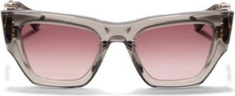 Valentino V - Sette Translucent Angular Frame Sunglasses
