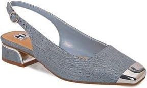 Ninety Union Empress Tipped Slingback Pump in Blue Denim at Nordstrom Rack, Size 10