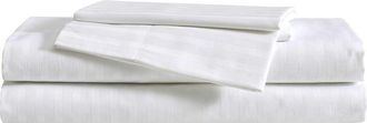 Vera Wang Dobby Stripe Sheet Set in White at Nordstrom Rack, Size Queen
