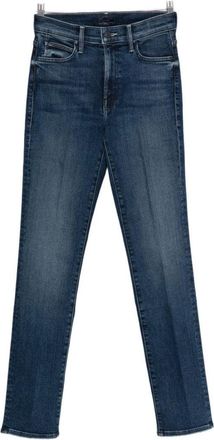 Mother Mid-Rise Slim Fit Blu Jeans