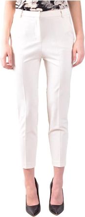 Pinko Broek met Ritssluiting en Knopen - Dames - Vrijetijds broeken - Roze - L - Broeken