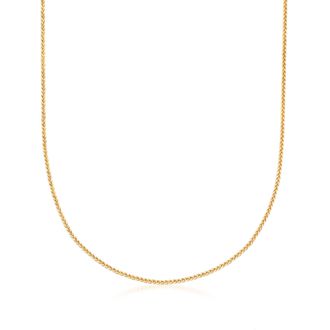 Ross-Simons 1mm 14kt Yellow Gold Adjustable Wheat-Chain Necklace