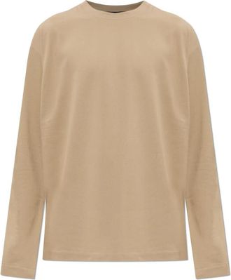 Jacquemus Rond Long Sleeve T-Shirt - Heren - Longsleeves - Beige - 2XL - Polyester - Tops