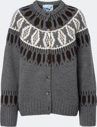 arch4 C&aacute;rdigan Fair Isle de cachemir en intarsia