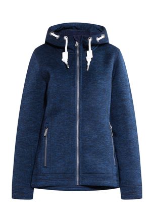 Ice Bound Gebreide fleece jas Dames marine gem