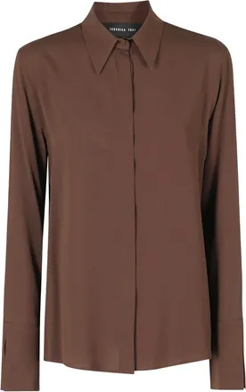Federica Tosi Donna, Camicette, Marrone, L, new