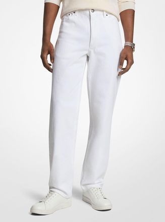 Michael Kors Finn Straight-Leg Stretch Denim Jeans