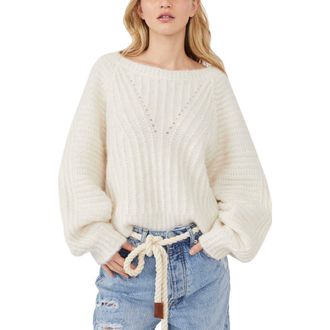 Free People Carter Pullover in Ivory at Nordstrom Rack, Size X-Small