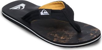 Quiksilver Sandale QUIKSILVER Molokai Layback, Herren, Gr. 14(47), grap leaf light reflexion, Obermaterial:Obermaterial: 100% Baumwolltextil, Futter: 100% Polyes