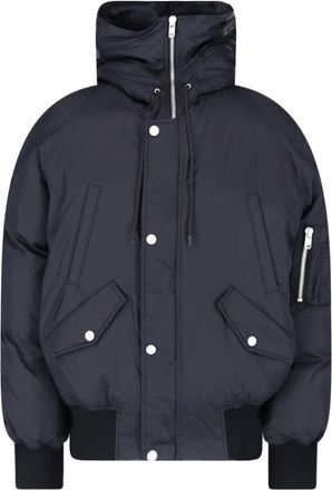 Maison Margiela Black Fabric Bomber Jacket