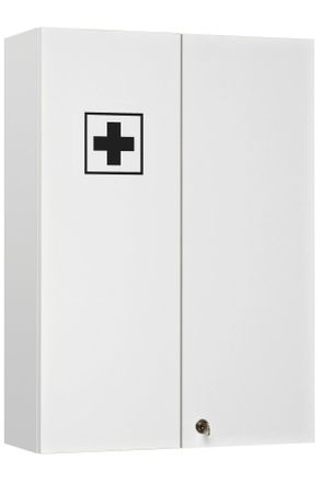 Xora Medizinschrank, Wei&szlig;, Glas, 4 F&auml;cher, 50x70x20 cm, Badezimmer, Badm&ouml;bel, Medizinschr&auml;nke