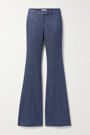 Michael Kors Pantaloni Svasati In Misto Lana Haylee - Blu