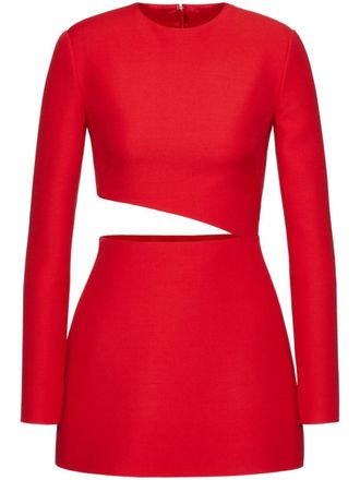 Valentino Garavani Abito Crepe Couture corto - Rosso