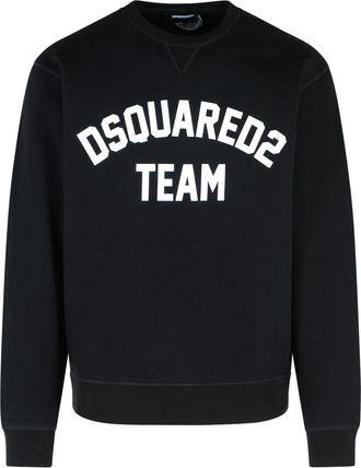 Dsquared2 Black Cotton Sweatshirt