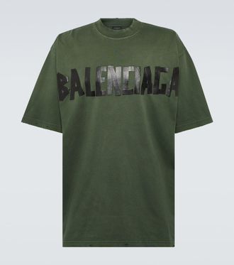 Balenciaga T-shirt Tape in jersey di misto cotone