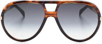 Eyewear by David Beckham Occhiali da sole con montatura stile pilota - Marrone