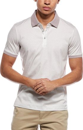 Raffi Mini Geo Print Polo Shirt