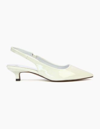 XY London Womens XY London Womens/Ladies Jenny Sling Back Kitten Heel Pumps - White - Size: 7