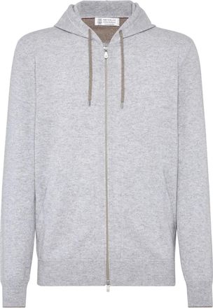 Brunello Cucinelli Felpa con zip - Grigio