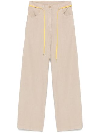 Aspesi striped wide-leg trousers - Neutrals