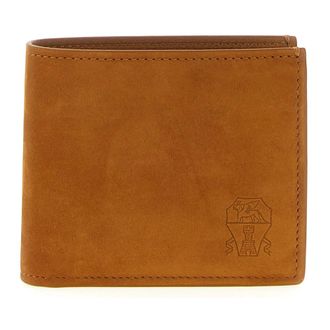 Brunello Cucinelli Nubuck Wallet - male - Brunello Cucinelli - Wallets & Cardholders - Brown - ONE SIZE - Accessories