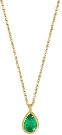 Bony Levy El Mar Emerald Pendant Necklace in 18Ky Gold at Nordstrom Rack