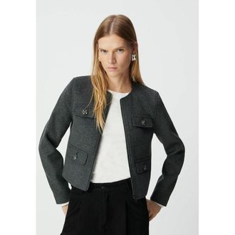 Ikks Jasje met ronde hals en rits, zakken, lange mouwen