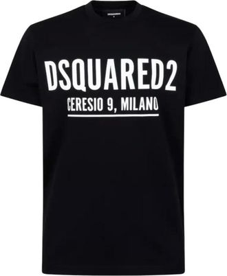 Dsquared2 Heren, Tops, Zwart, Maat: 2XL Katoen