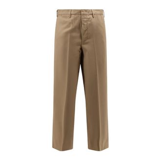 Pantaloni Torino Dandy Cotton Trousers - male - PT Torino - Wide Trousers - Beige - 2XL - Trousers