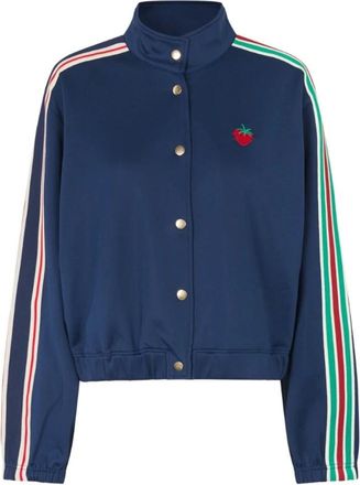 Lollys Laundry Brooklynn LL Short Jacket LS - Dames - Zomerjassen - Blauw - 2XL - Polyester - Jassen