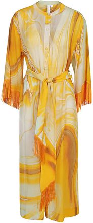 Jonathan Simkhai Odelia Cotton Blend Silk Printed Cover Up