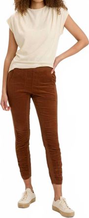 Xcvi Cord Penny Leggings In Russet Pigment
