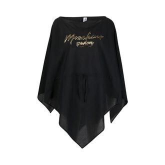 Moschino Dames, Badkleding, Zwart, Maat: L Leer