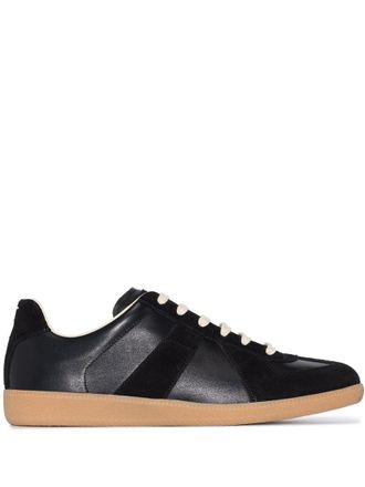 Maison Margiela Black Round Toe Sneakers