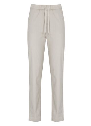 PANICALE Beige Elastic Waist Linen Pants
