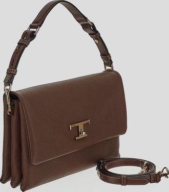 Tod's Timeless Medium Brown Leather Crossbody Bag