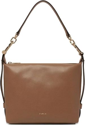 Furla Shoulder Bags, female, Brown, Size: ONE SIZE Tonie Mini Hobo
