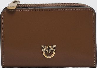 Pinko Portafoglio bifold in pelle di vitello liscia con logo Love Birds