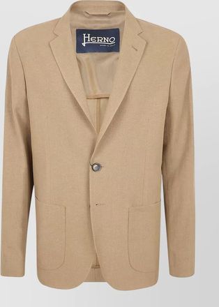 Herno single breasted jacket long sleeves notch lapel
