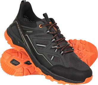 Mountain Warehouse Sprint Mens Trail Runner Trainers Waterproof Breathable Sneakers Grey - Size UK 12