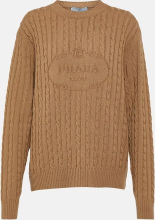Prada Logo cashmere sweater