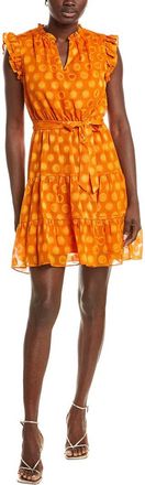 Nicole Miller Circle Fil Coupe Mini Dress