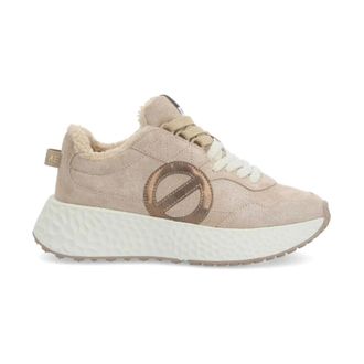 No Name Schoenen, Dames, Beige, 39 EU, Leer, Carter Jogger