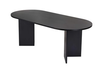 Hanah Home Tavolo Da Pranzo In Legno sabella 200 X 90 X 75 Cm - Legno Nero